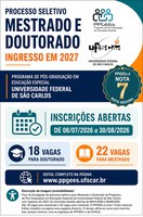 Processo Seletivo PPGEEs UFSCar 2026-2027